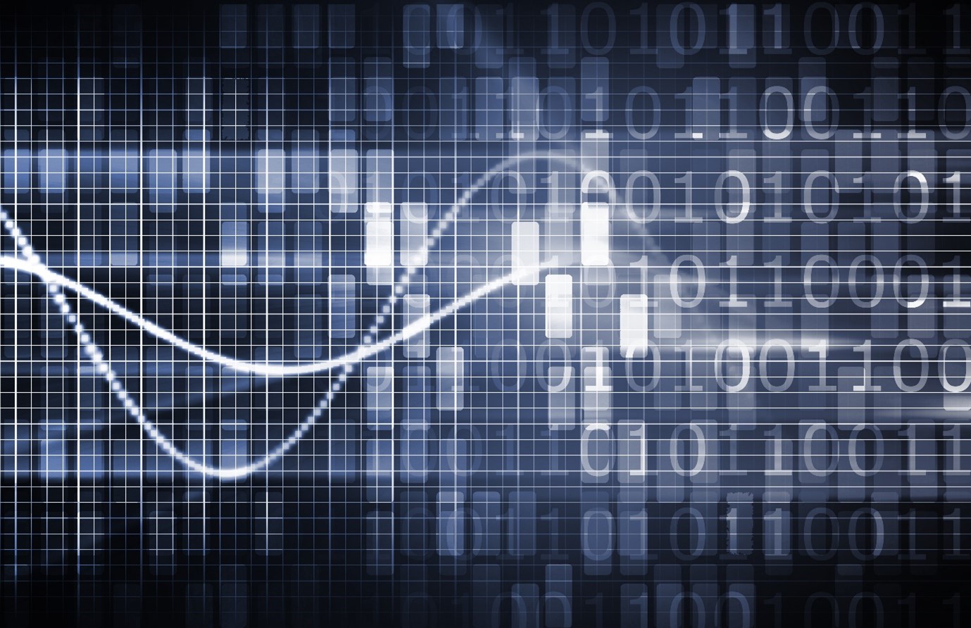 Virtual Technology with Data Network Stream Art illustrating how new EU regulations are securing the banking system for the digital age by mitigating cybersecurity blindspots.  